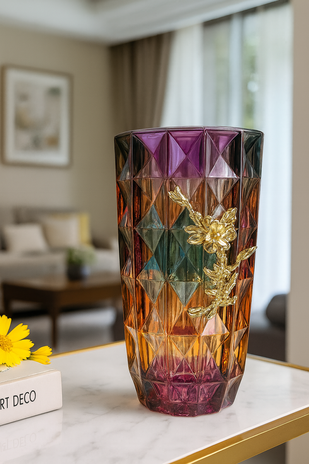 Prism Bloom Crystal Vase