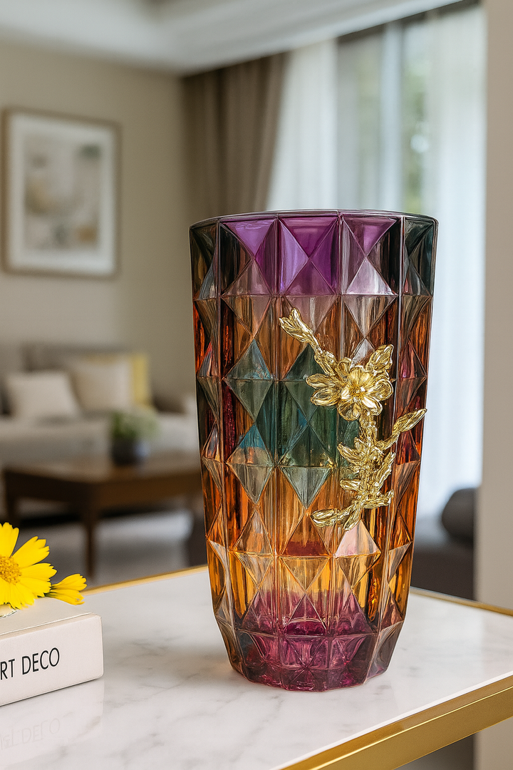 Prism Bloom Crystal Vase