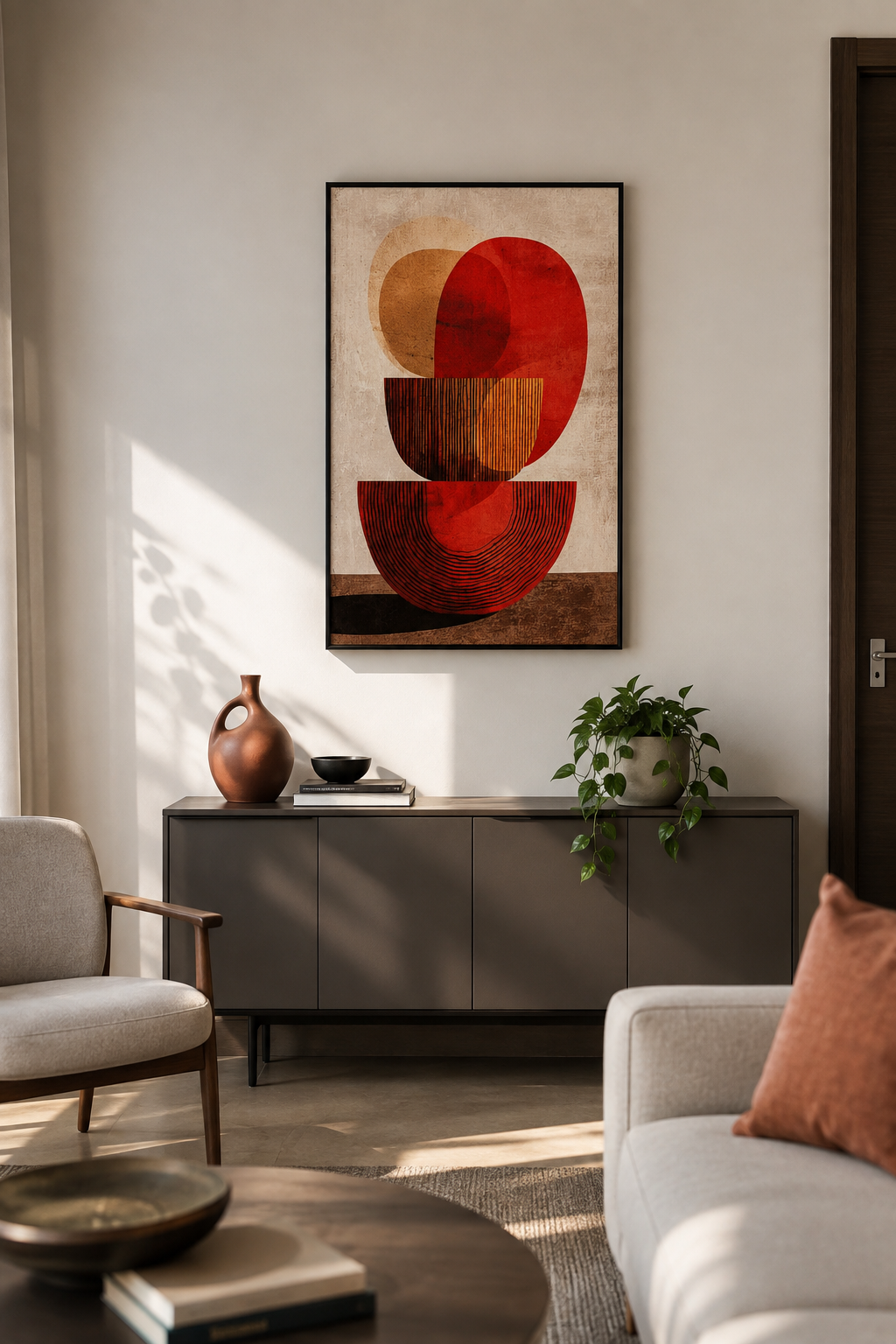 Terracotta Balance Wall Art