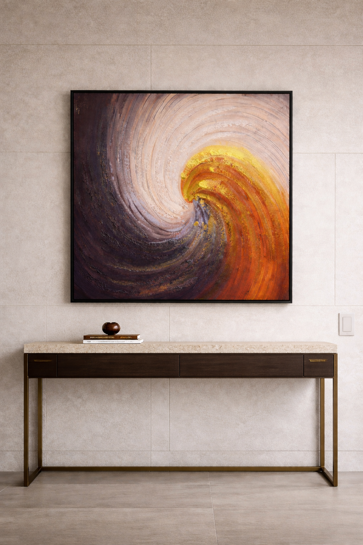 Inferno Bloom Canvas Wall Art