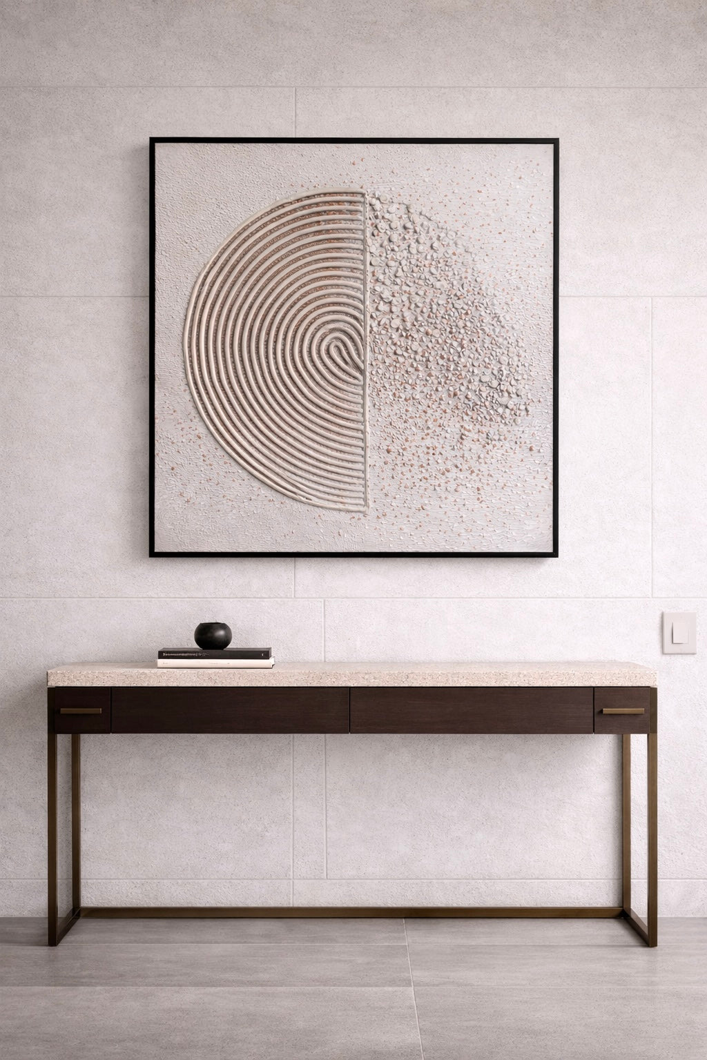 Harmonic Circles Canvas Wall Art