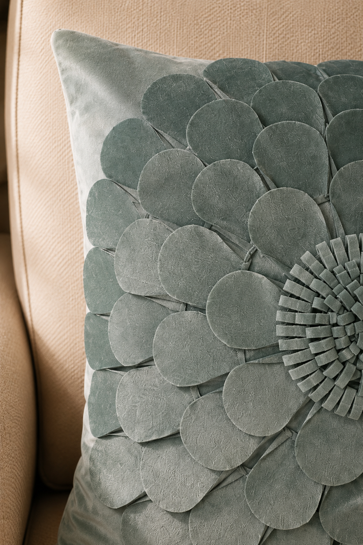 Petalia Bloom Velvet Cushion Cover
