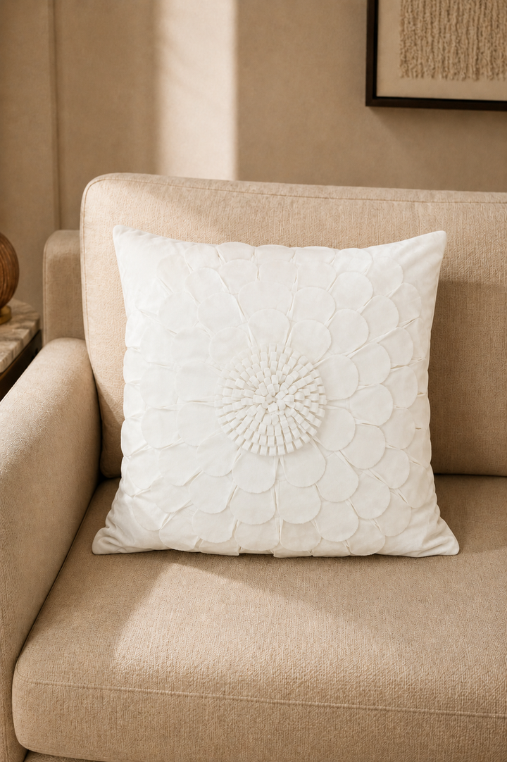 Petalia Bloom Velvet Cushion Cover