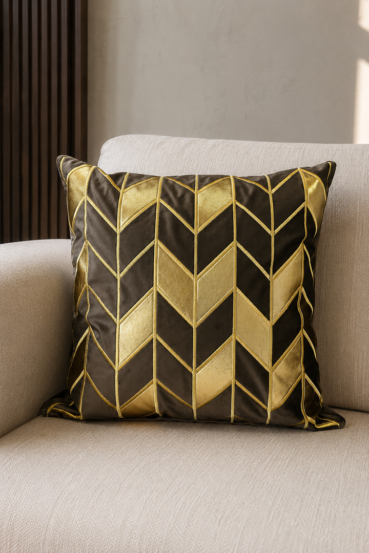 Chevron Velvet Cushion Cover