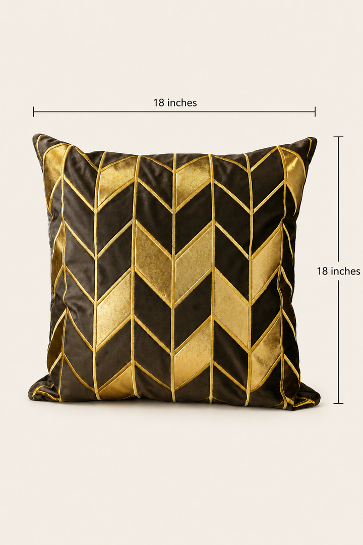 Chevron Velvet Cushion Cover