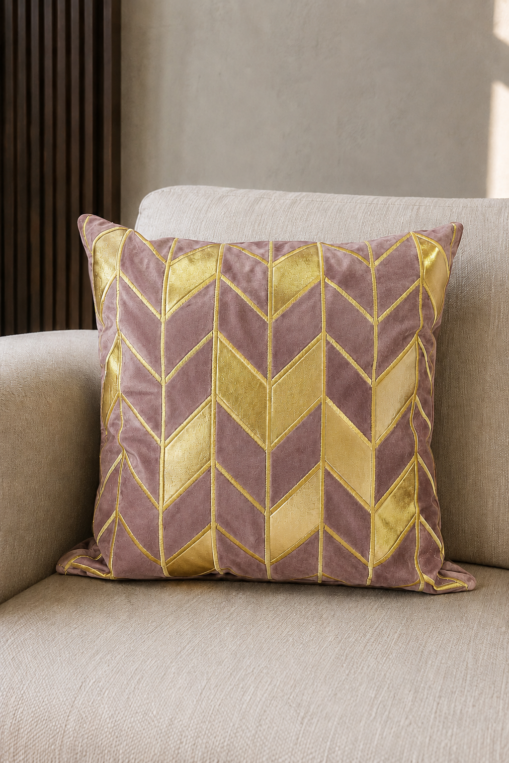 Chevron Velvet Cushion Cover