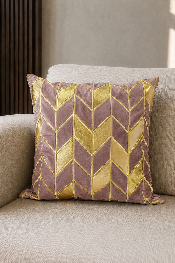 Chevron Velvet Cushion Cover