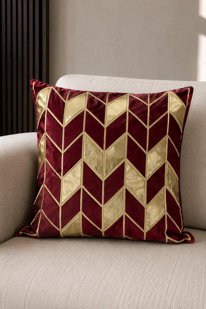 Chevron Velvet Cushion Cover