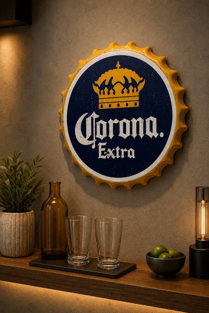 Corona Extra Metal Bottle Cap Wall Decor
