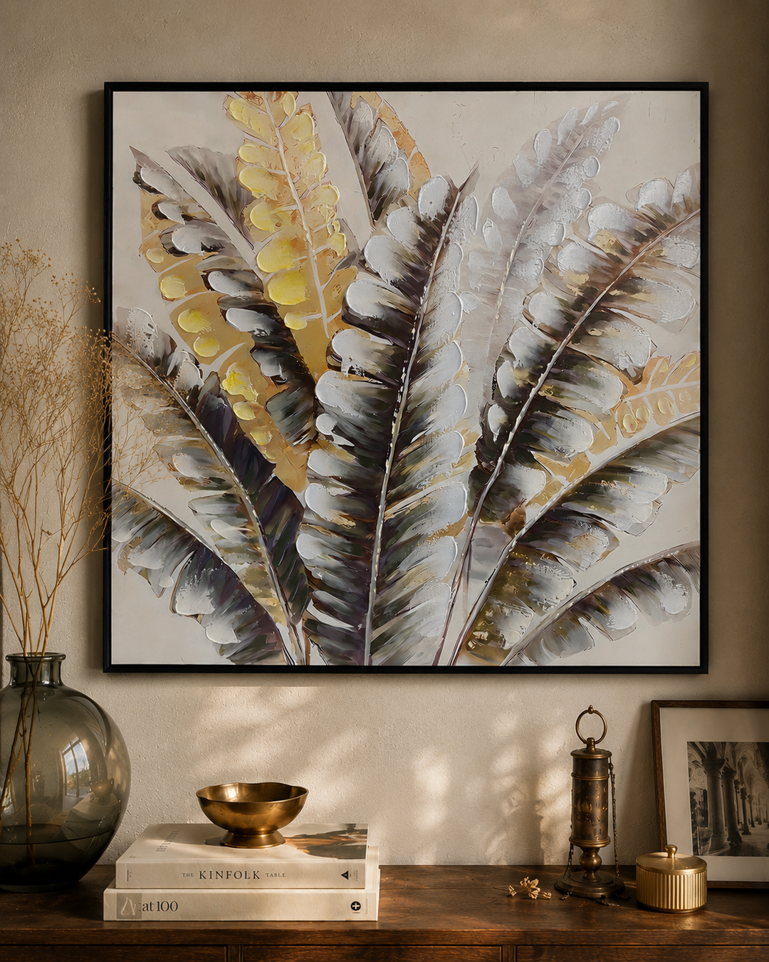 Golden Serenity Canvas Wall Art