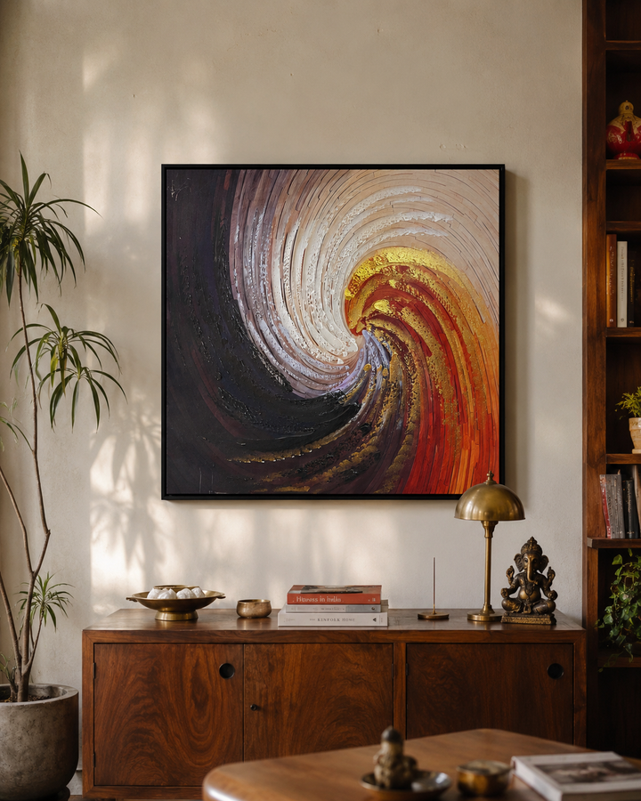 Inferno Bloom Canvas Wall Art