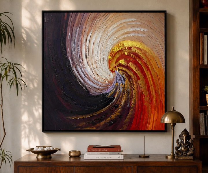 Inferno Bloom Canvas Wall Art