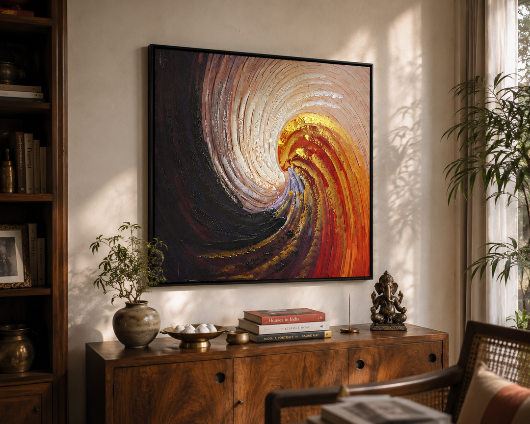 Inferno Bloom Canvas Wall Art