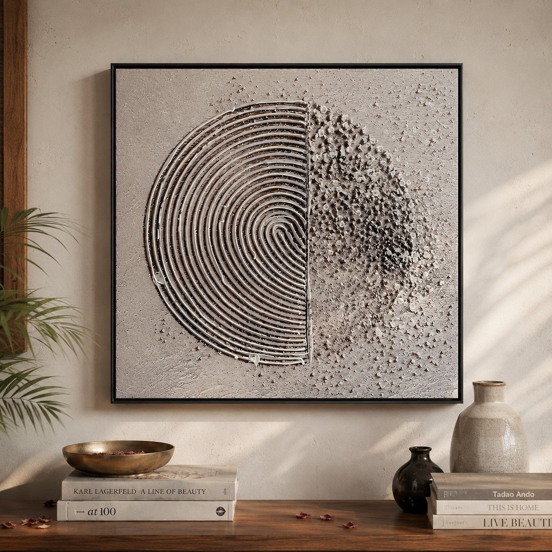 Harmonic Circles Canvas Wall Art
