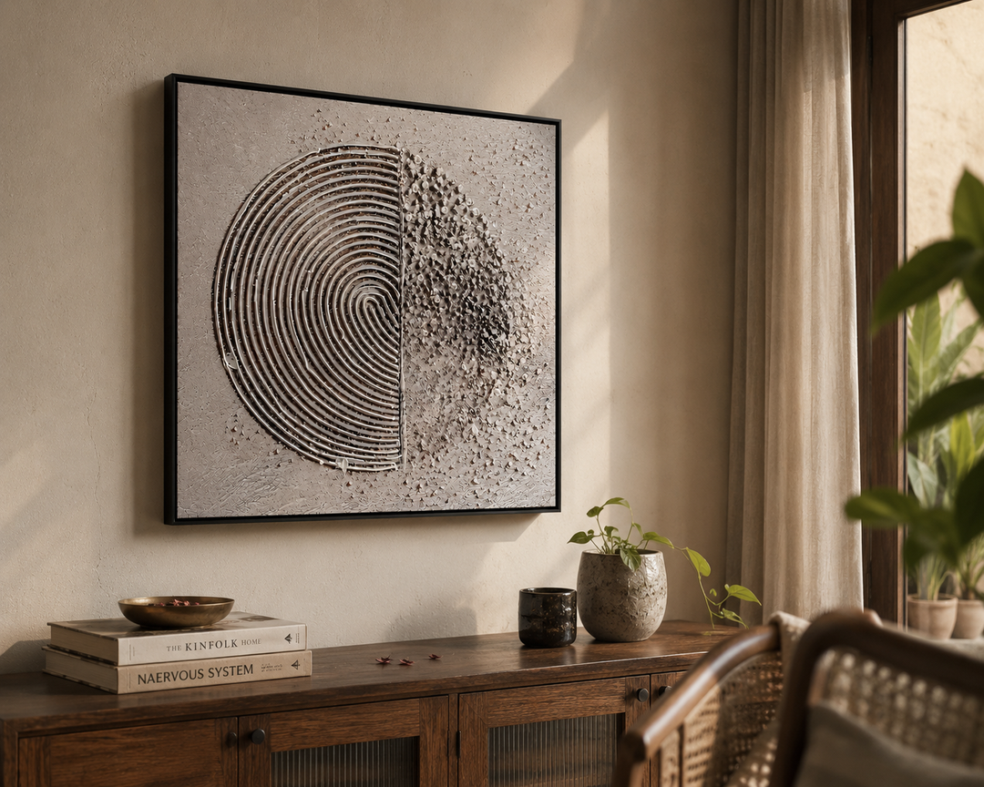 Harmonic Circles Canvas Wall Art