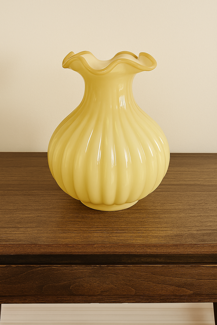 Solara Bloom Ribbed Vases