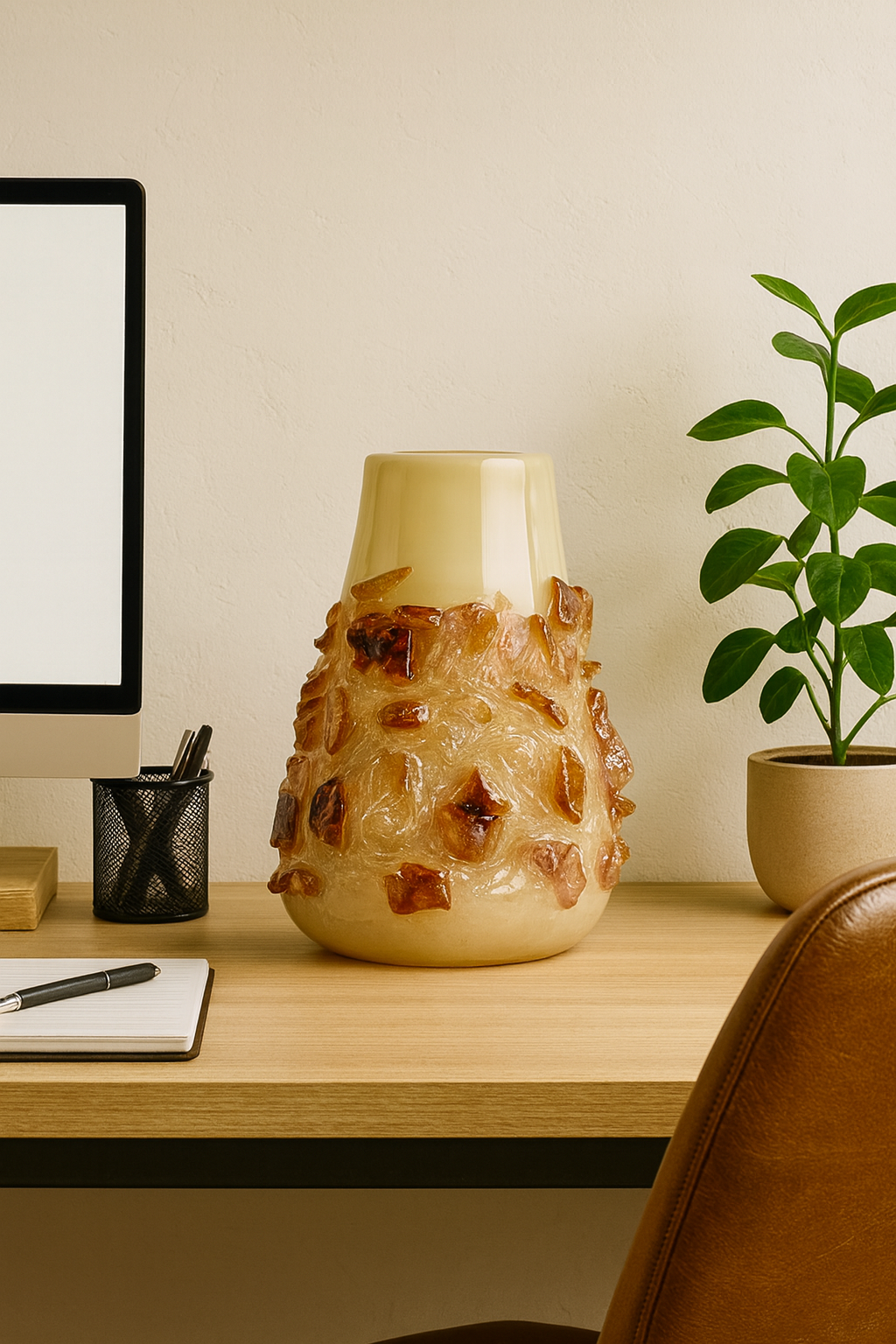 Regalia Gemstone Textured Vase