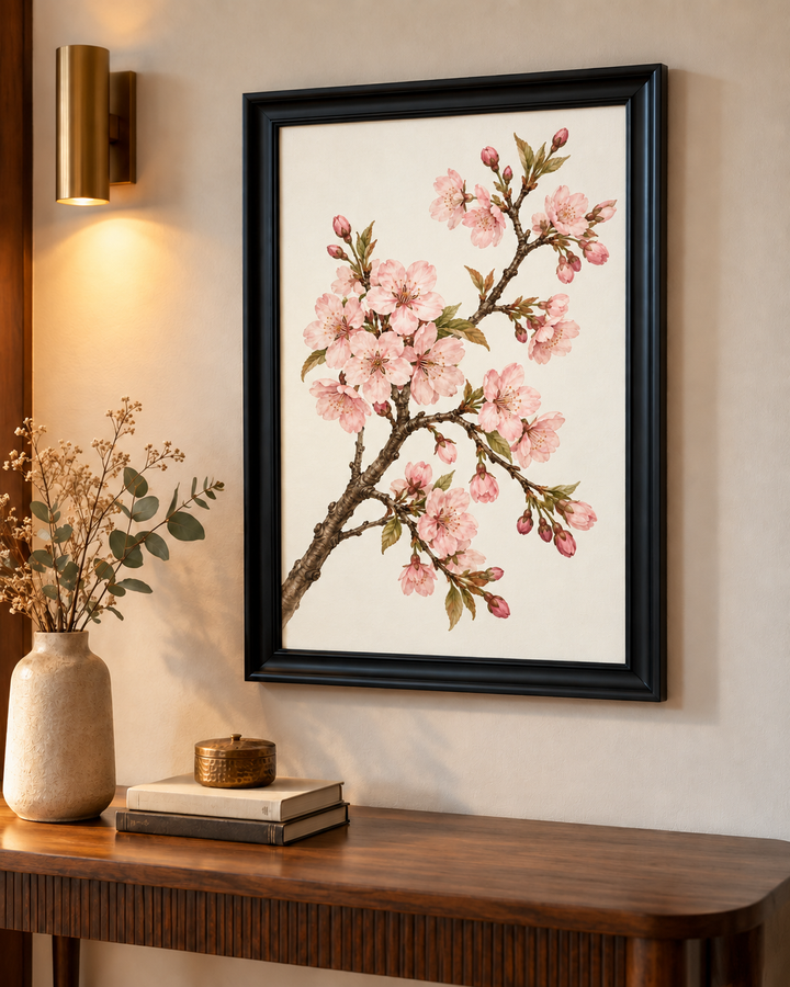 Cherry Blossom Branch Wall Art