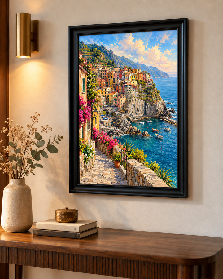 Cinque Terre Coastal Village Wall Art