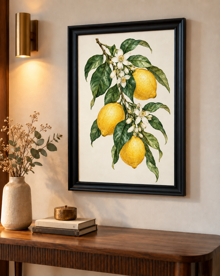 Citrus Blossom Branch Wall Art