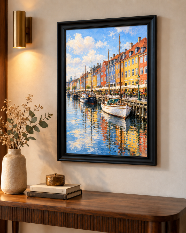 Copenhagen Nyhavn Harbour Wall Art
