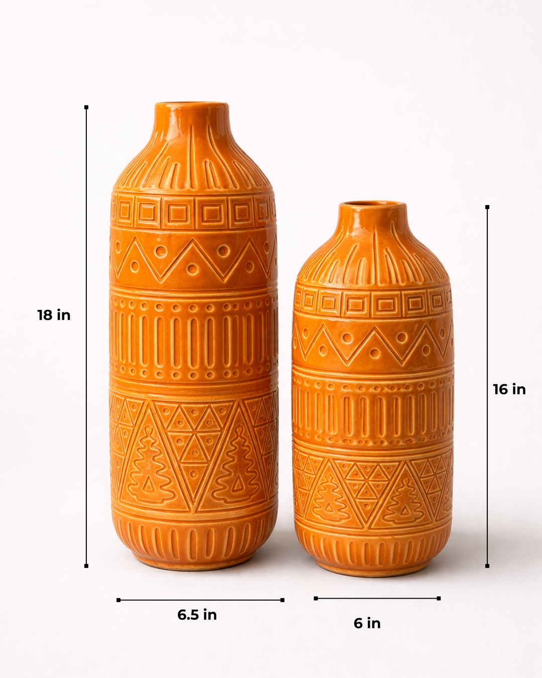 Amber Heritage Vase set
