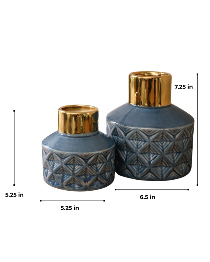 Blue Haven Vase Set