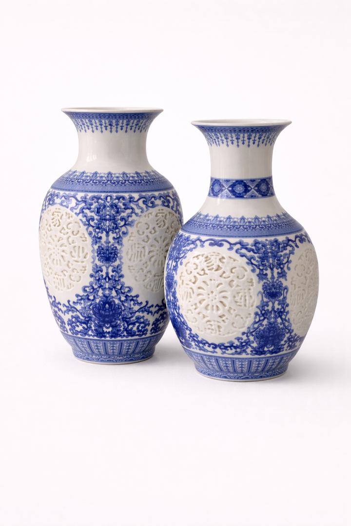 Royal Blue Grace Vase Set