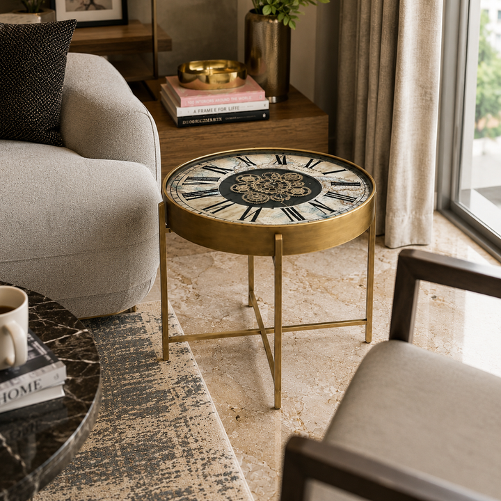 Globetrotter Clock Table
