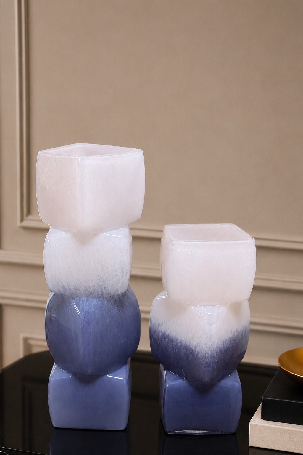 Prism Aura Vase Set - Pink &amp; Purple