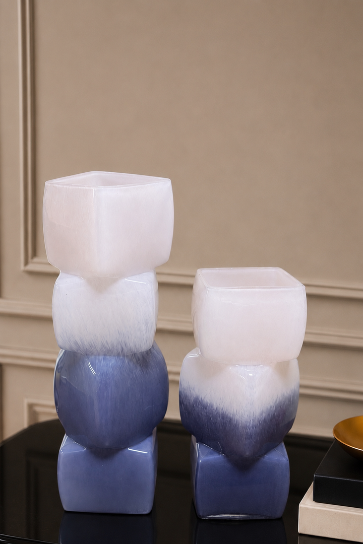 Prism Aura Vase Set - Pink &amp; Purple