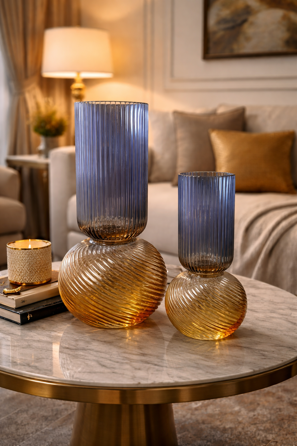 Novelle Swirl Vase Set