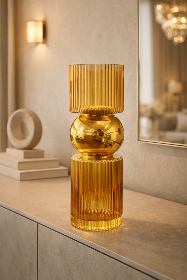 Eclisse Dual-Tone Glass Vase