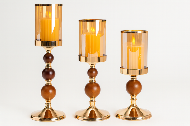 Solis Ember Candle Holder Set