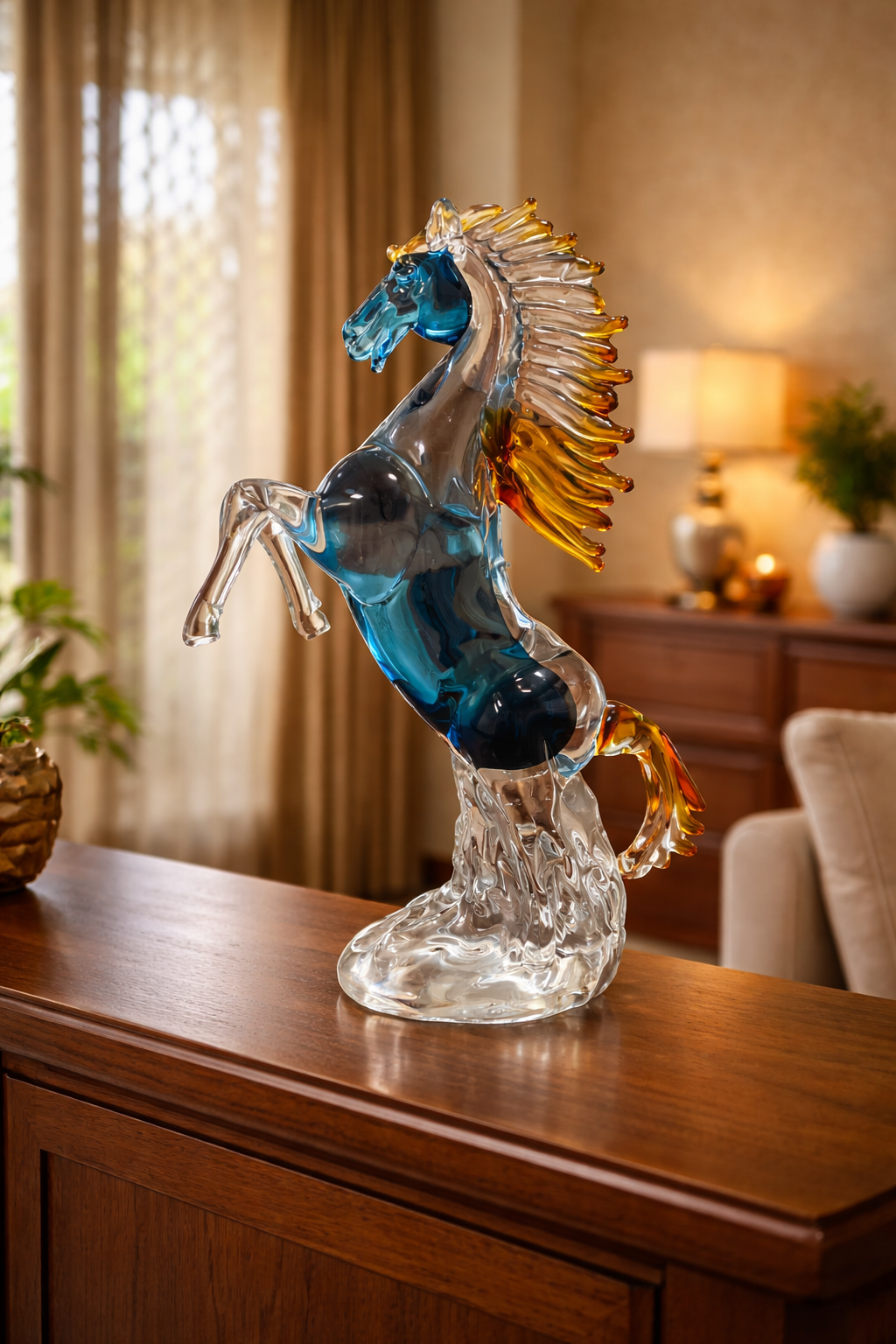 Celestial Grace Stallion Sculpture