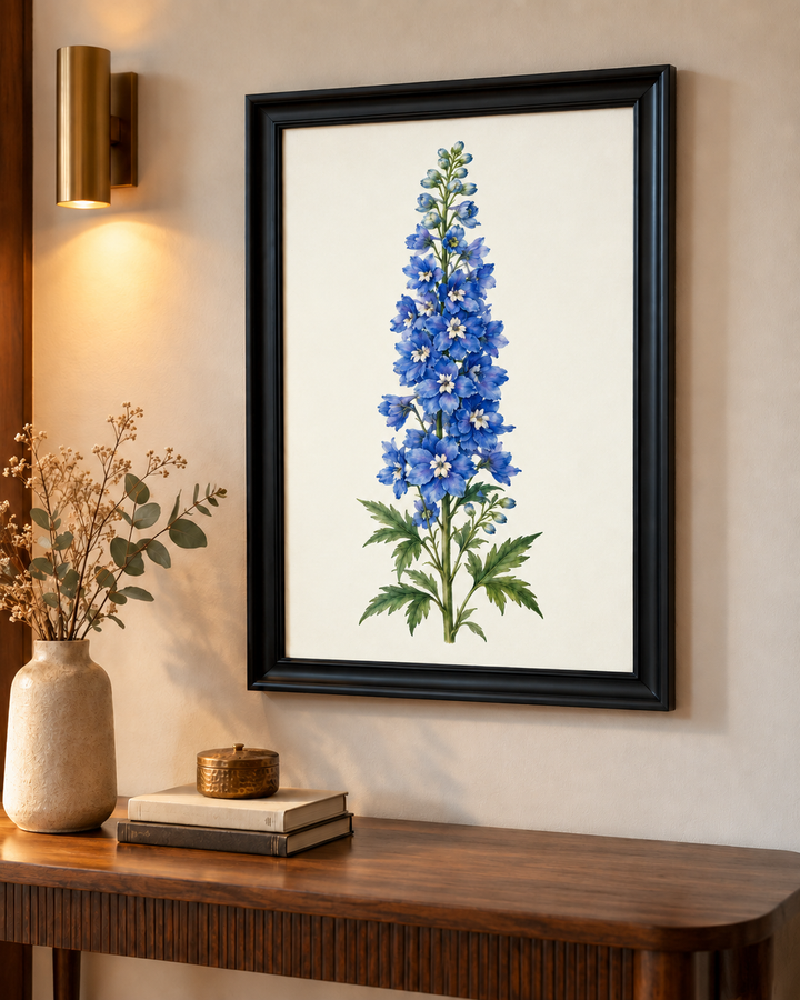 Delphinium Spire Wall Art