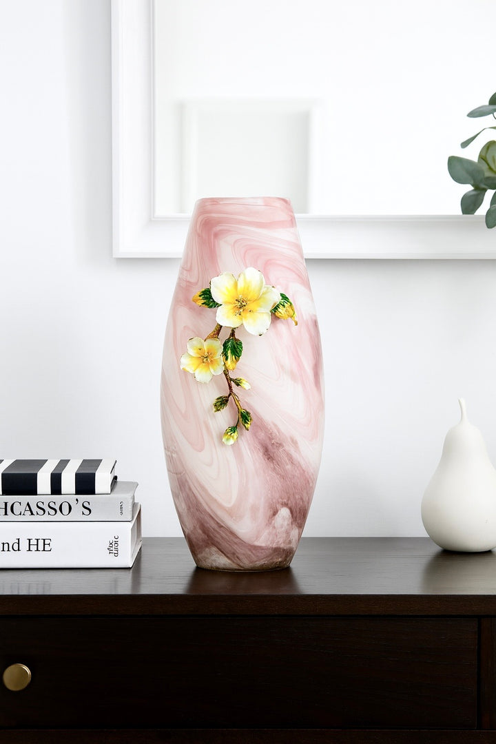 Roselia Bloom Glass Vase