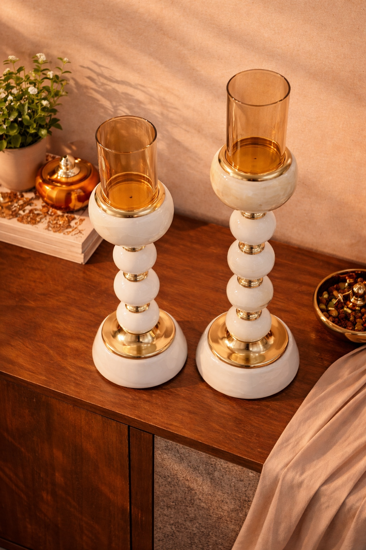 Eterna Sphere Candle Holders - Set of 2