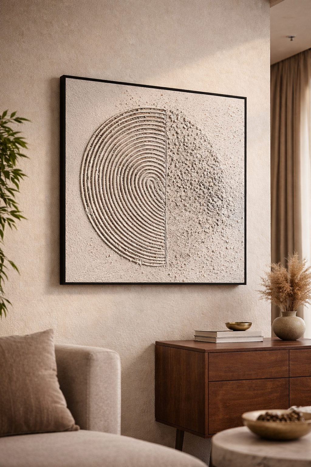 Harmonic Circles Canvas Wall Art