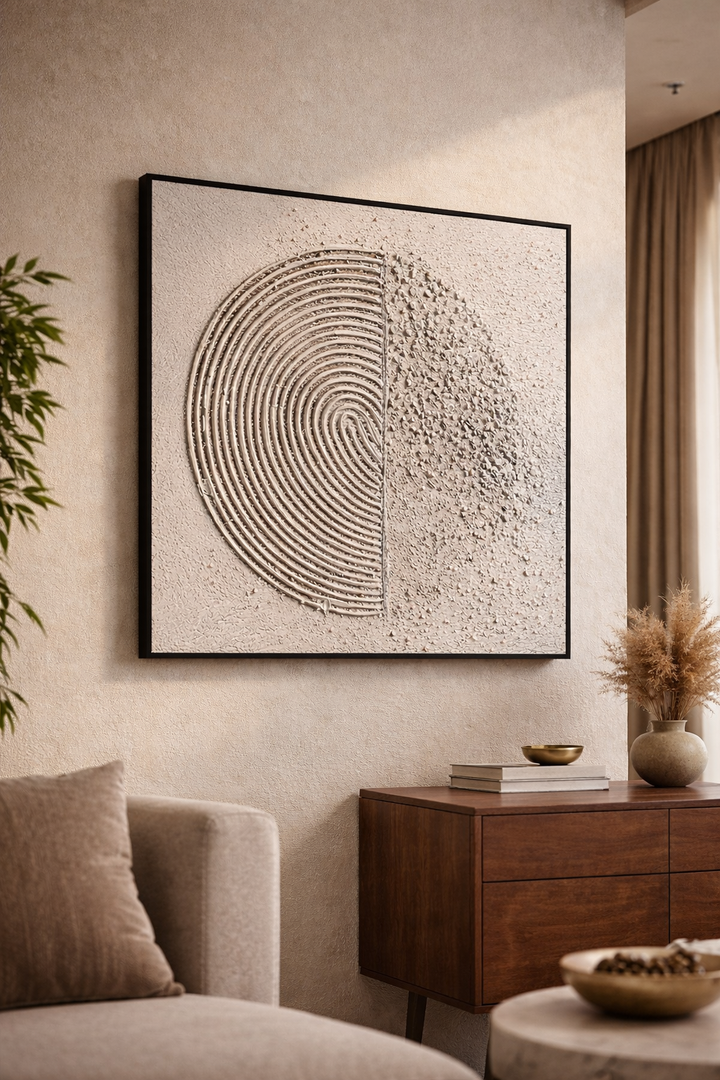 Harmonic Circles Canvas Wall Art