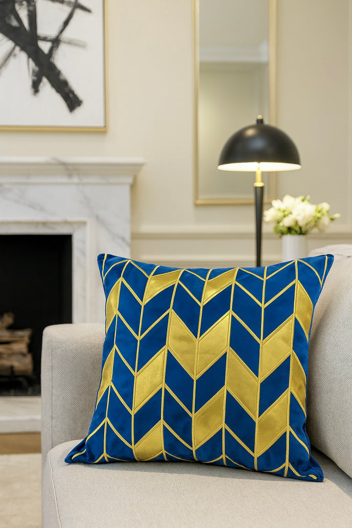 Chevron Velvet Cushion Cover