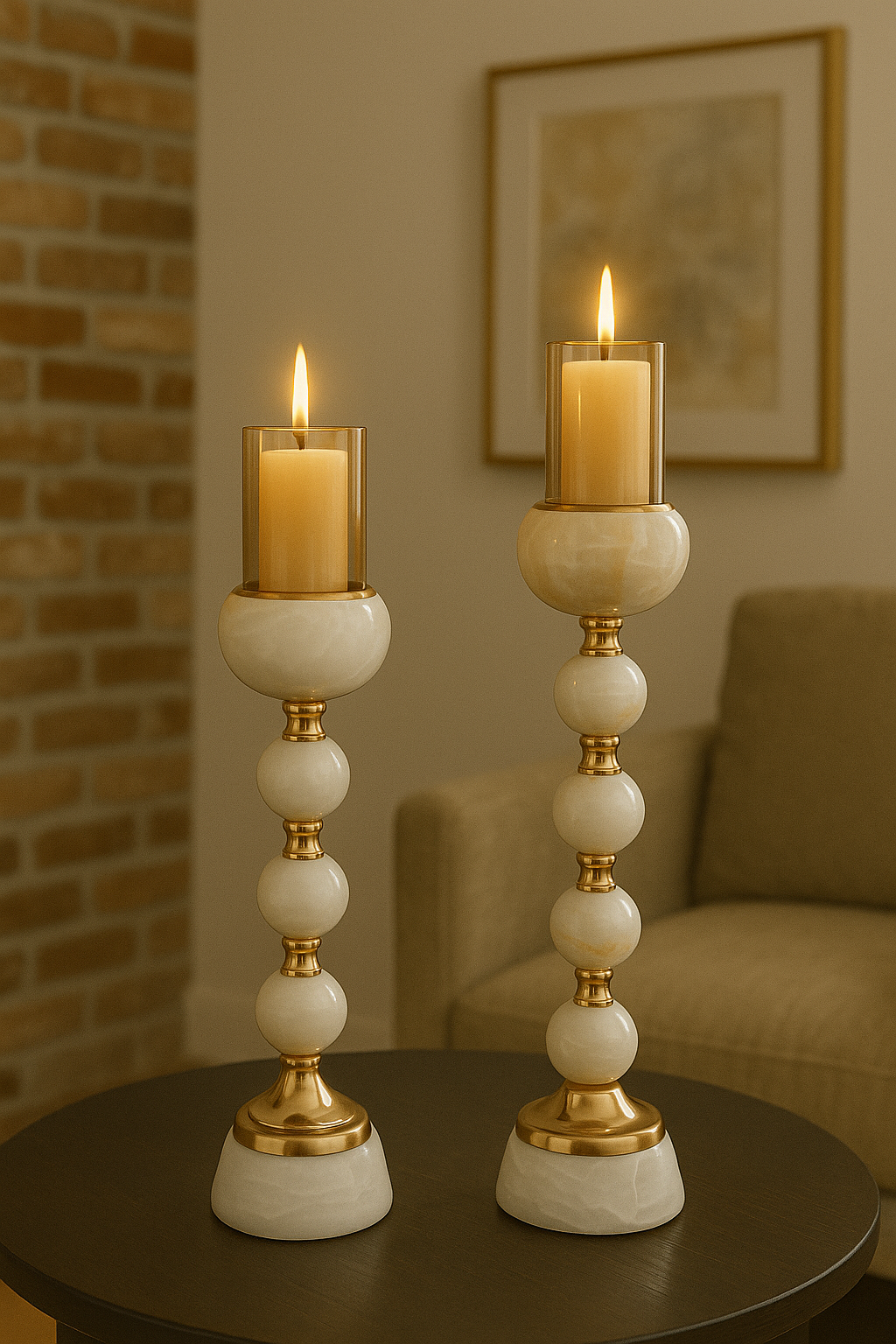 Eterna Sphere Candle Holders - Set of 2