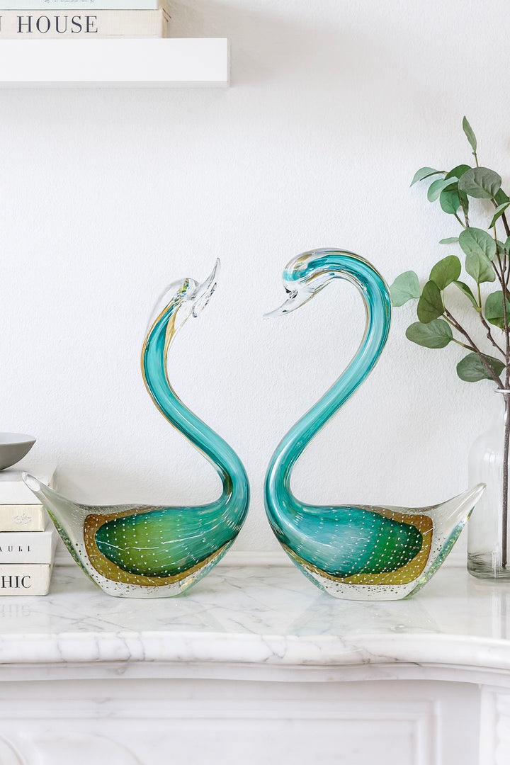 Emerald Grace Swan Set