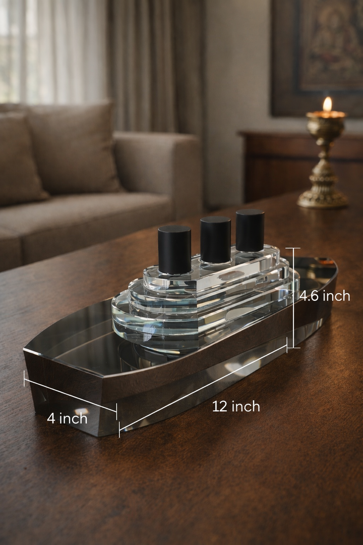 Aqua Lumin Vessel Sculpture