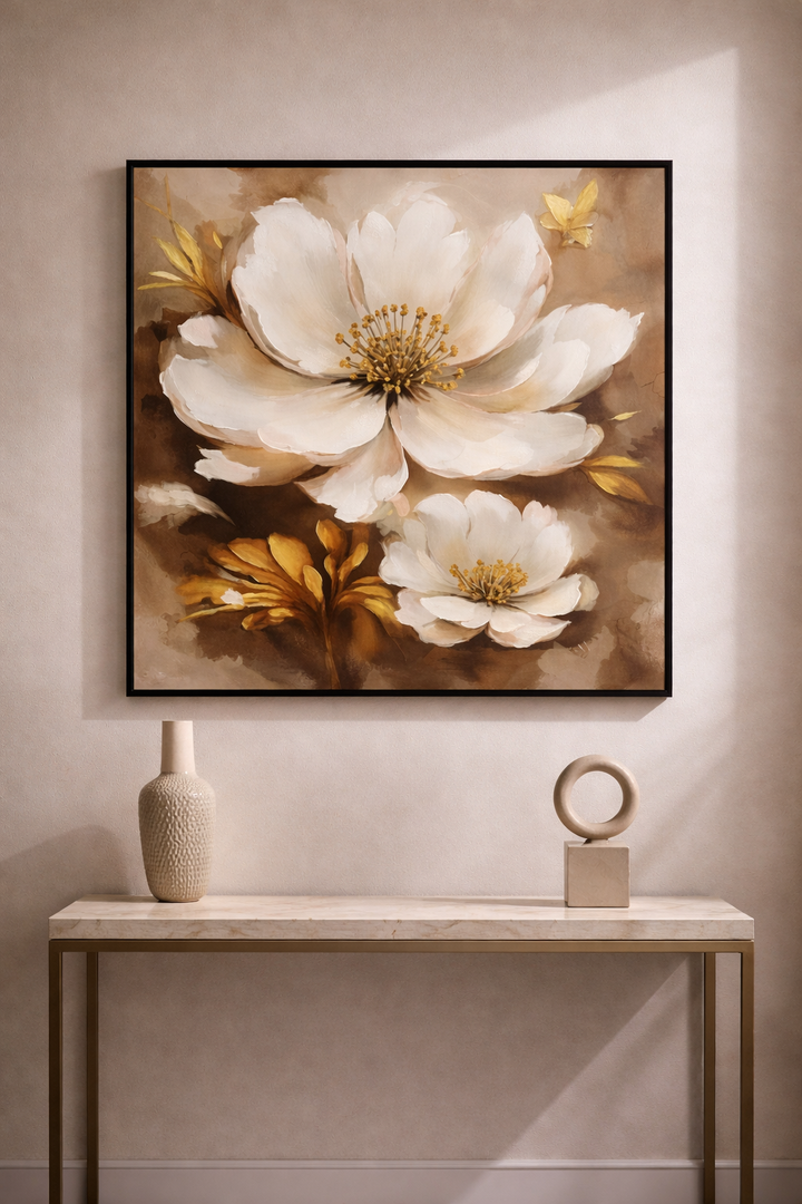Soft Blossom Aura Canvas Wall Art