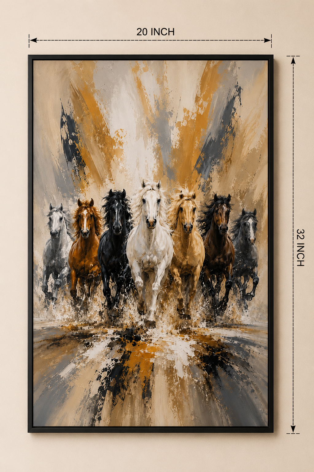 Seven Horses Ascend Wall Art