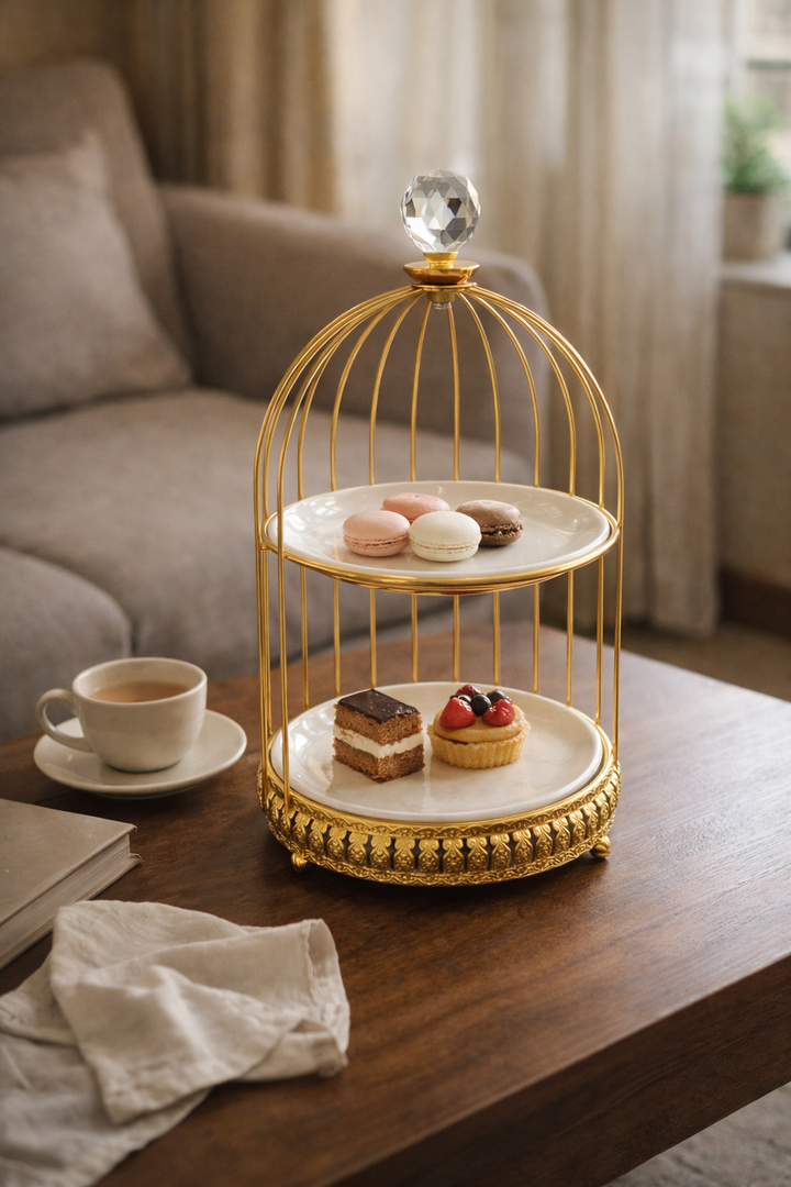 Imperial Delight Serving Stand - Round Two Tier