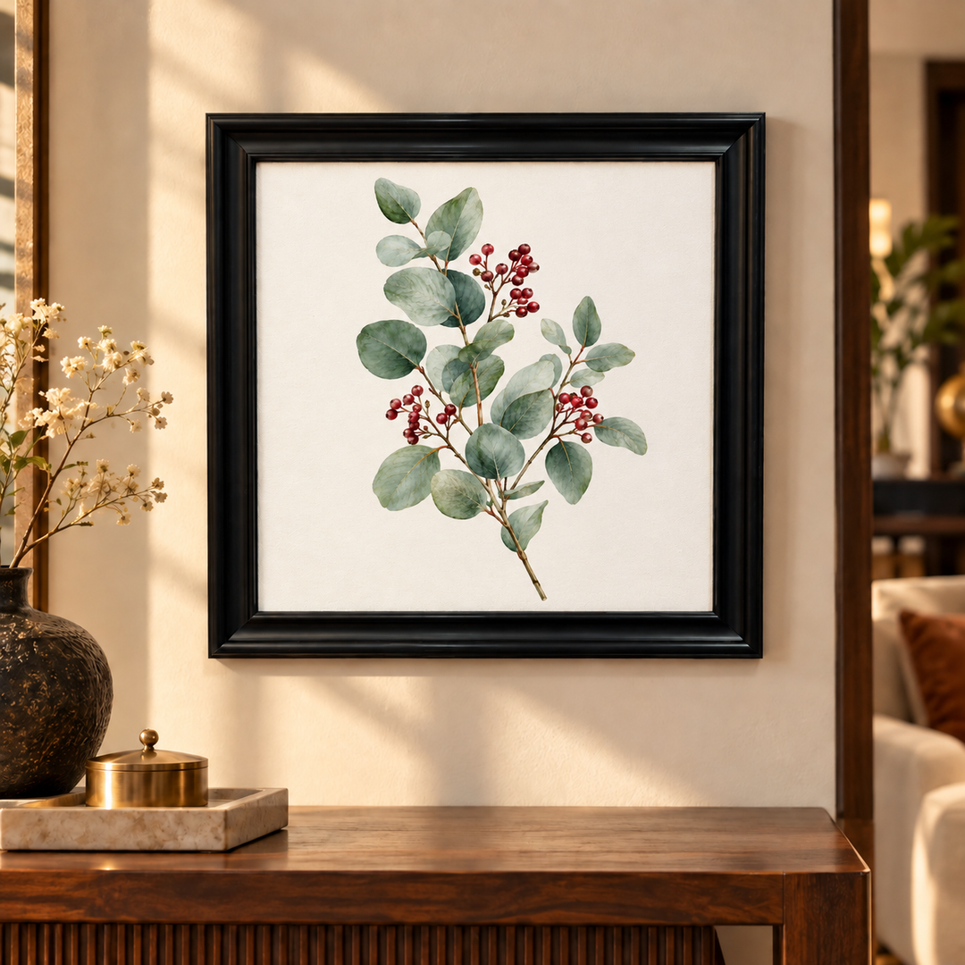 Eucalyptus &amp; Berry Sprig Wall Art