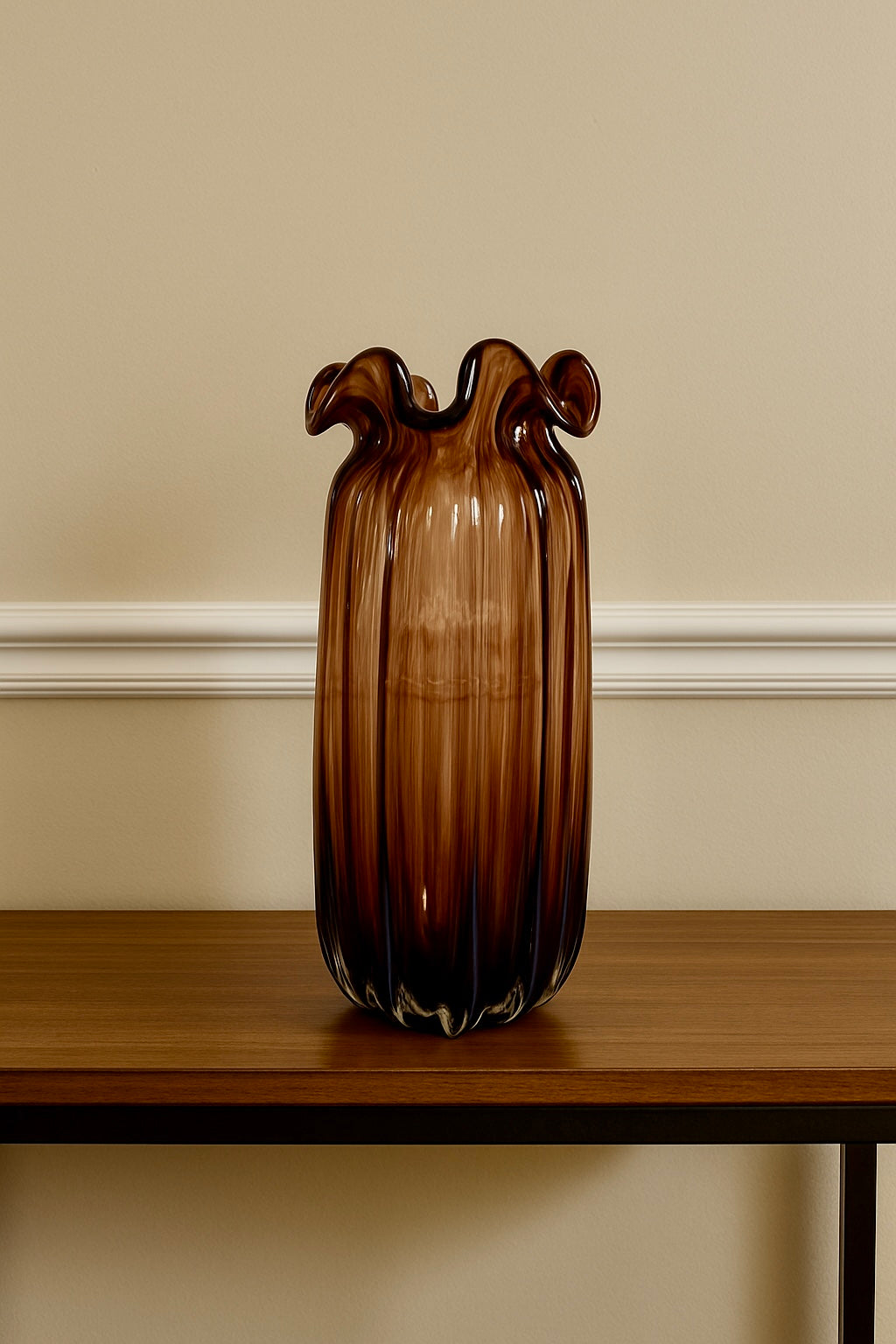 Amberwave Art Glass Vase