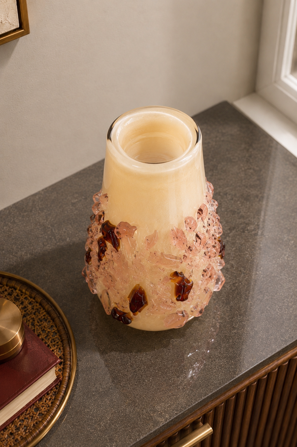 Regalia Gemstone Textured Vase